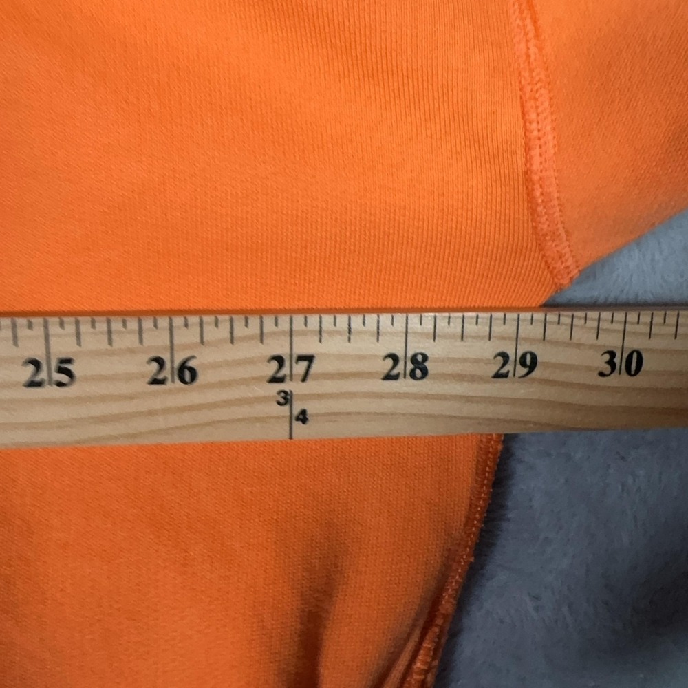 Polo Ralph Lauren Hoodie Mens XXL Orange Polo Bear Pullover Fleece Sweatshirt - Picture 6 of 9